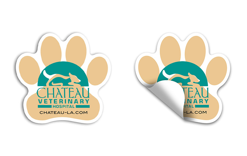 Paw Stock Shape Stickers